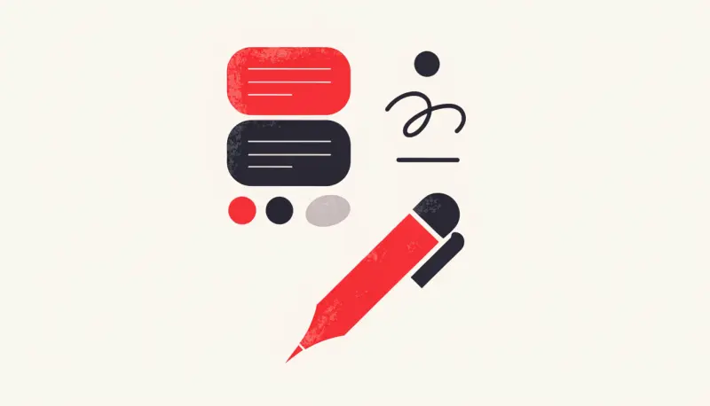 Illustration — Change one: answer the whole question, and keep your position visible