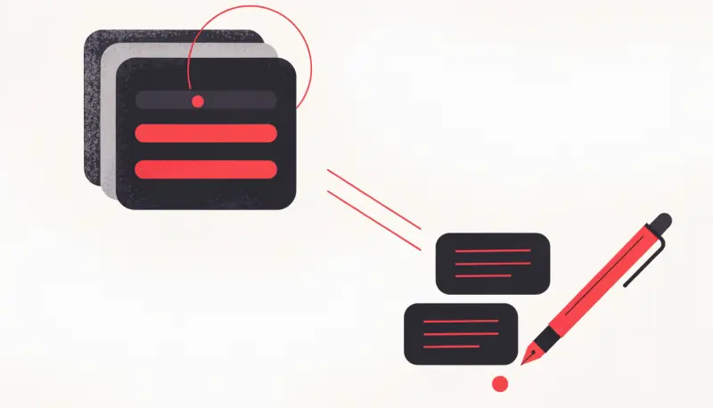 Illustration — What happens if I write under the word count?