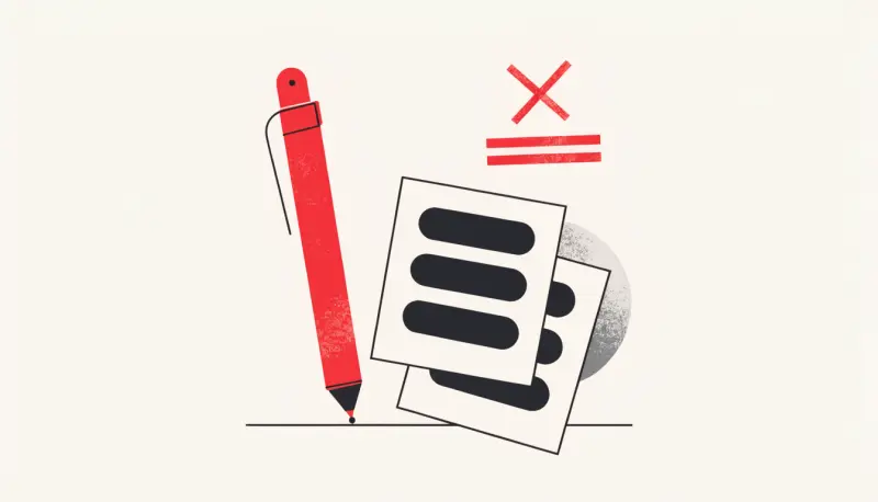 Illustration — How the letter is actually scored